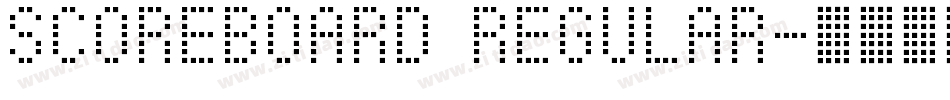Scoreboard Regular字体转换